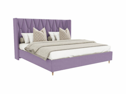 Кровать Beautyson Rebecca велюр Formula 890 сиреневый 120х190