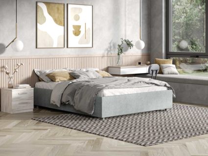 Кровать Сонум Scandinavia Экокожа Белая 200х200