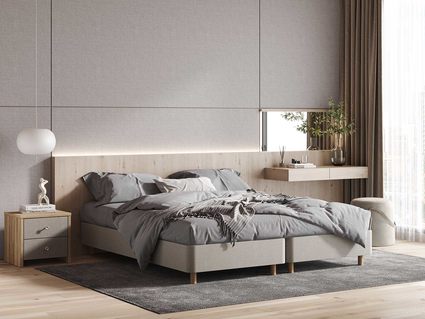 Кровать Сонум Tatami Экокожа Белая 90х200