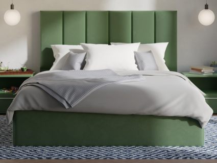 Кровать Lonax Милана велюр Dolly-13 (с основанием) 120х190