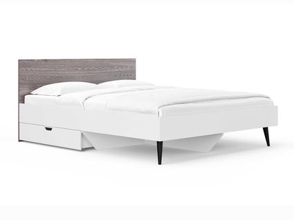 Кровать Сонум Ines Ясень анкор + белый 180х190