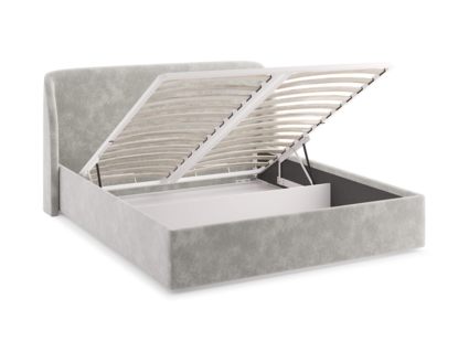 Кровать Сонум Nicole Рогожка Деним (с подъемным механизмом) 160х200