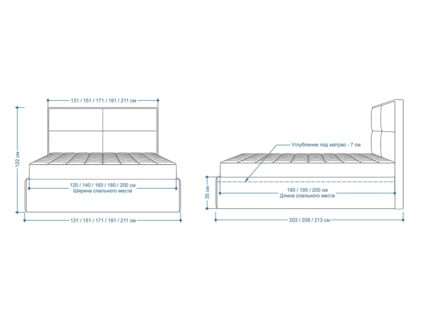 Кровать Lonax Марселла велюр Dolly-8 (с основанием) 140х200