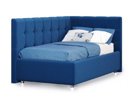 Кровать Nuvola Sabina угловая Velutto 26 90х200