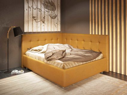 Кровать Nuvola Sabina угловая Velutto 22 160х190