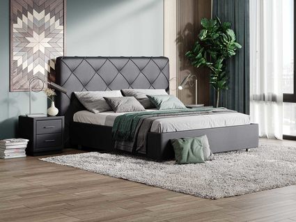 Кровать Сонум Manhattan Экокожа Белая 120х190