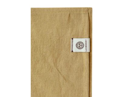 Комплект постельного белья Luxberry ЛЁН И ХЛОПОК горчичный 1,5-спальный