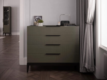 Комод Rivi Goodman (широкий) Серый графит/венге 50х110