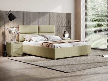 Кровать Сонум Omega Кашемир Бежевый (с подъемным механизмом) 80х190