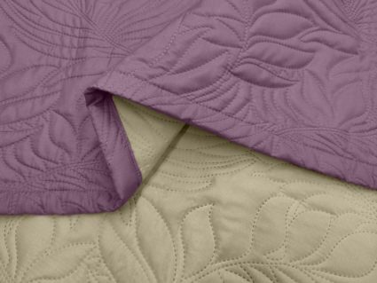 Покрывало Primavelle Arti Листья фиолетовое 140х200