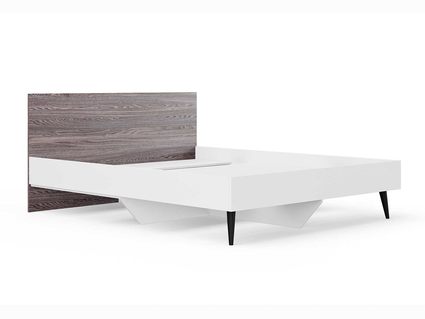 Кровать Сонум Ines Ясень анкор + белый 180х190