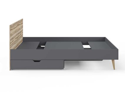 Кровать Сонум Ines Ясень ориноко + графит 140х190