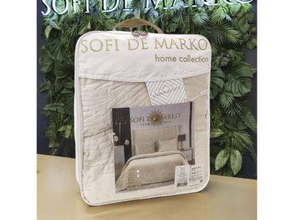 Покрывало Софи де Марко Жизель (светло-серое) 240х260