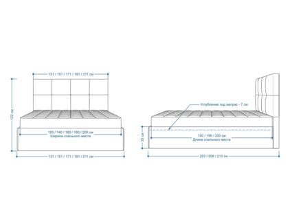 Кровать Lonax Алегра велюр Dolly-2 (с подъемным механизмом) 140х195