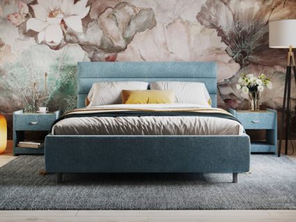 Кровать Сонум Linda Экокожа Белая 160х190