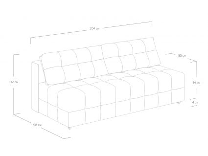Диван Сонум City Рогожка зеленый