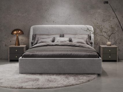 Кровать Сонум Nicole Микровелюр Оливковый (с подъемным механизмом)