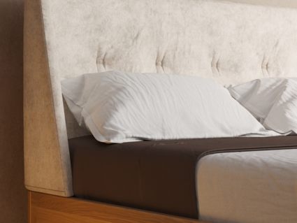 Кровать DreamLine Лацио 4 бук Натуральный/бежевый 90х195