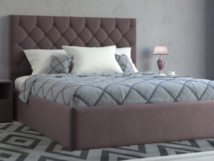 Кровать Lonax Элоиза велюр Dolly-17 (с основанием) 180х190
