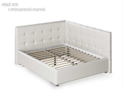 Кровать Nuvola Sabina угловая Velutto 22 160х190