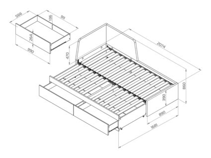 Кровать Гуд Лакк Варма Рестен 80