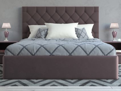 Кровать Lonax Элоиза велюр Dolly-17 (с основанием) 180х190