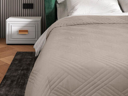 Покрывало Primavelle Velvet серо-бежевое 240х260