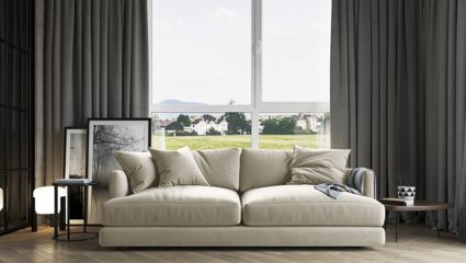 Диван Фиеста Мебель Ибица велюр Vivaldi 04 кремовый