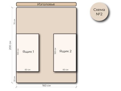 Кровать Mr.Mattress Site Box экокожа White 160х200
