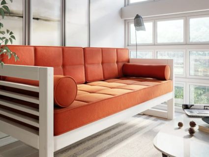 Диван Арско Сега трехместный оранжевый