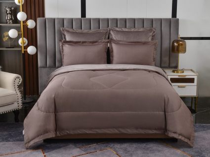 Комплект постельного белья Софи де Марко Энрике (кофе) с одеялом 1,5-спальный