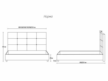Кровать Димакс Норма Агат
