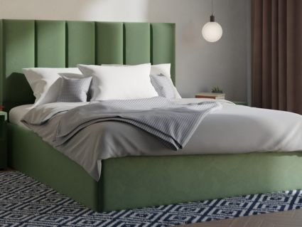 Кровать Lonax Милана велюр Dolly-13 (с основанием) 120х190