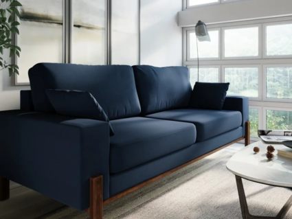 Диван Арско Хангель трехместный синий Длина 195 см