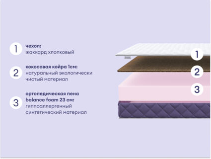 Матрас Базилик Фреш 25 кокос 60х195