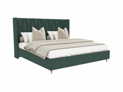Кровать Beautyson Rebecca велюр Formula 697 зеленый 120х190