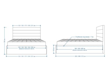 Кровать Lonax Кармела велюр Dolly-1