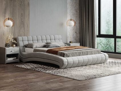 Кровать Сонум Milano Кашемир Бежевый 140х200