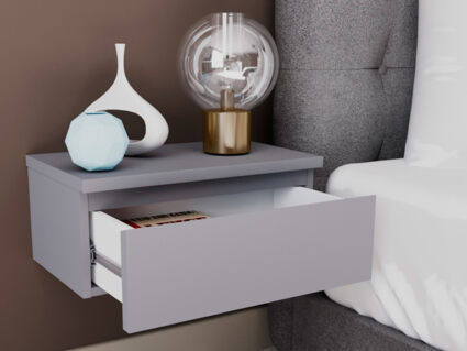 Тумба Гуд Лакк Варма 1 серая подвесная 30х50