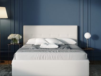 Кровать Nuvola Bianco Velutto 22 (с подъемным механизмом) 120х190