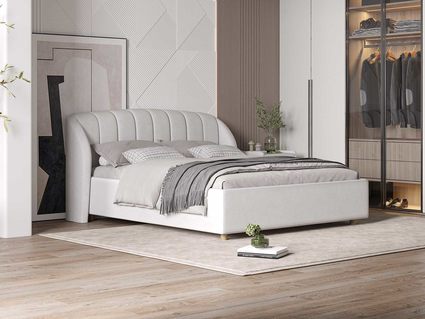 Кровать Сонум Valencia Экокожа Белая