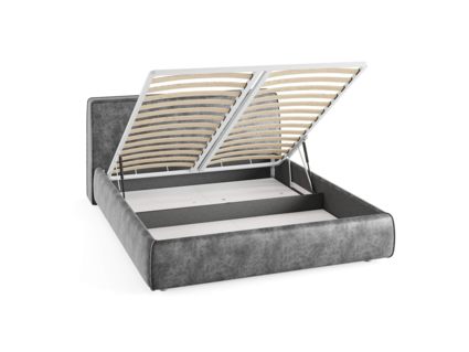 Кровать Сонум Altea Рогожка Пепельная (с подъемным механизмом) 140х190