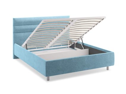 Кровать Сонум Linda Рогожка Графит (с подъемным механизмом) 140х200