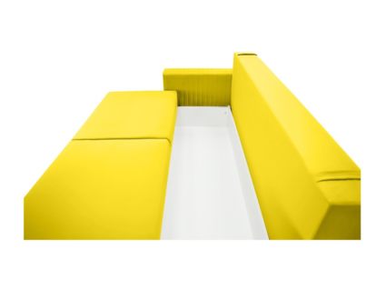 Диван Фиеста Мебель Тусон Лайт велюр Vivaldi 15 жёлтый Длина 232 см