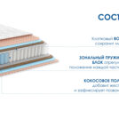 Матрас Димакс Relmas Foam Cocos 3Zone 110х200