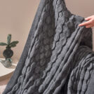 Плед Luxberry BUBBLES графитовый 120х170