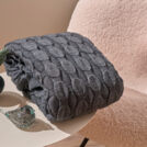 Плед Luxberry BUBBLES графитовый 120х170