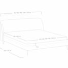 Кровать Сонум Rosa Микровелюр Терракотовый 120х190