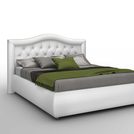 Кровать Sleeptek Premier 6 Экокожа White (с подъемным механизмом) 160х190