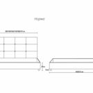 Кровать Димакс Норма Сапфир с подъемным механизмом 140х190